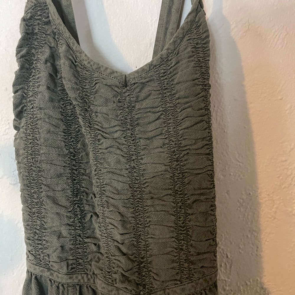 Free People Women's Olive Green Jumpsuit - Picture 9 of 13